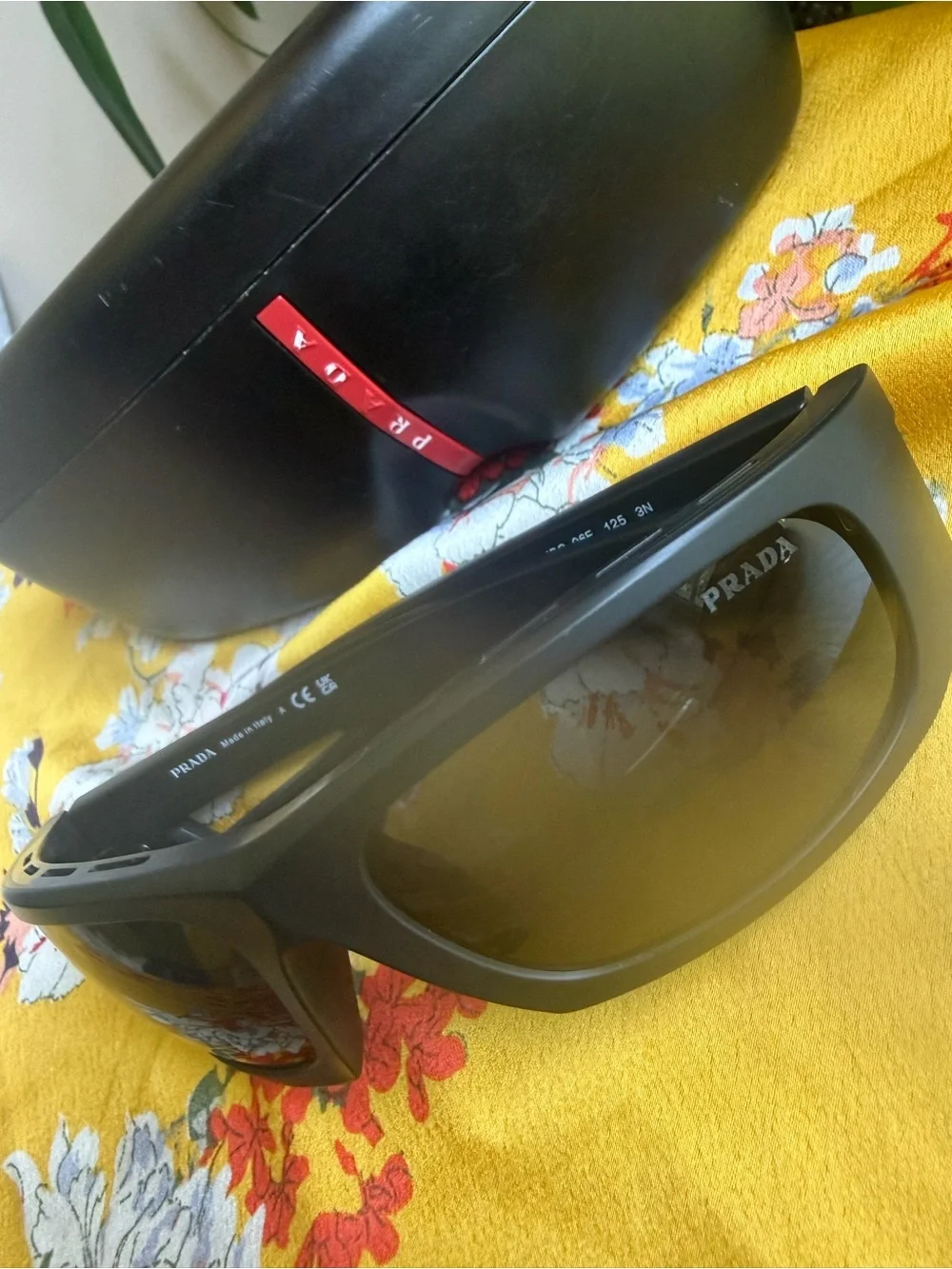 Prada Matte Black Sunglass with Dark Lenses
